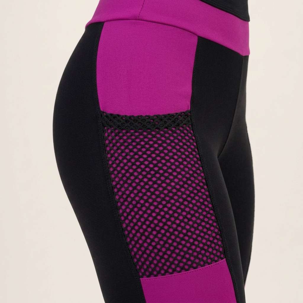 Calça Legging Fitness Feminina com Bolso Lateral Cintura Alta