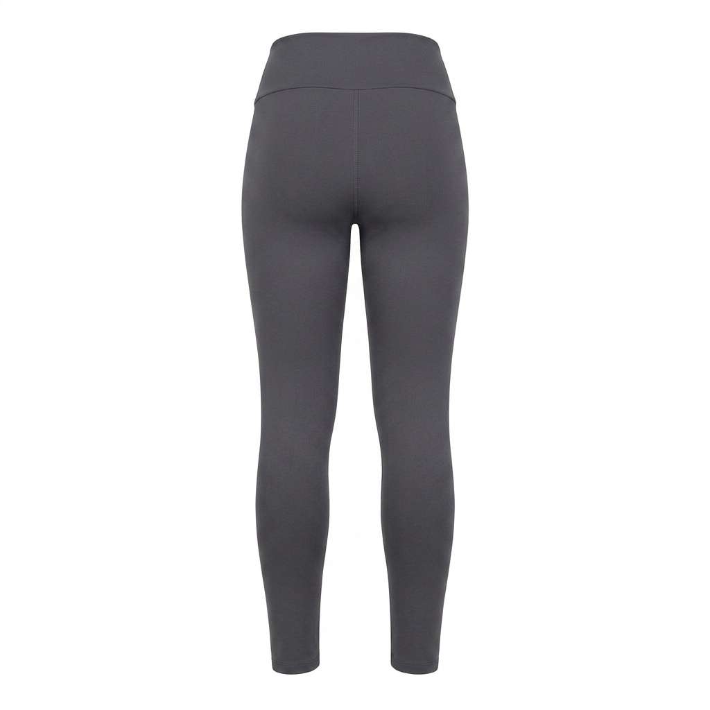 Calça Legging Fitness Feminina Cintura Alta Cinza Estampa Lateral