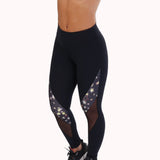 Calça legging com tule e estampa – Doce Malícia