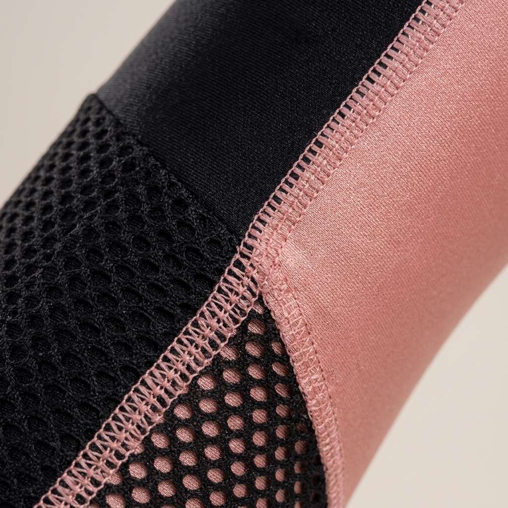 Calça Legging Fitness Feminina Cintura Alta com Silk e Recortes