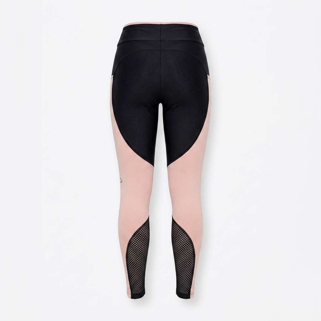 Calça Legging Fitness Feminina Cintura Alta com Silk e Recortes