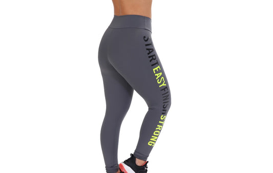 Calça legging fitness em cinza – Doce Malícia