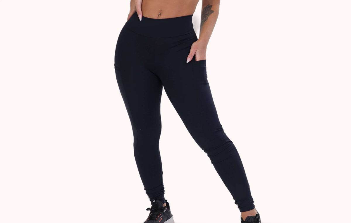 Calça legging longa com bolso – Doce Malícia