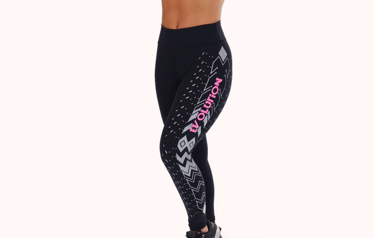 Calça Legging Preta com estampa evolution – Doce Malícia