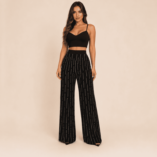 Calça Melina Strass - Preto