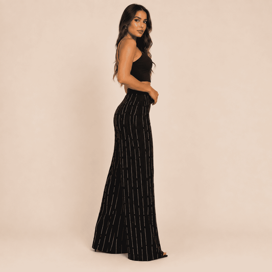 Calça Melina Strass - Preto