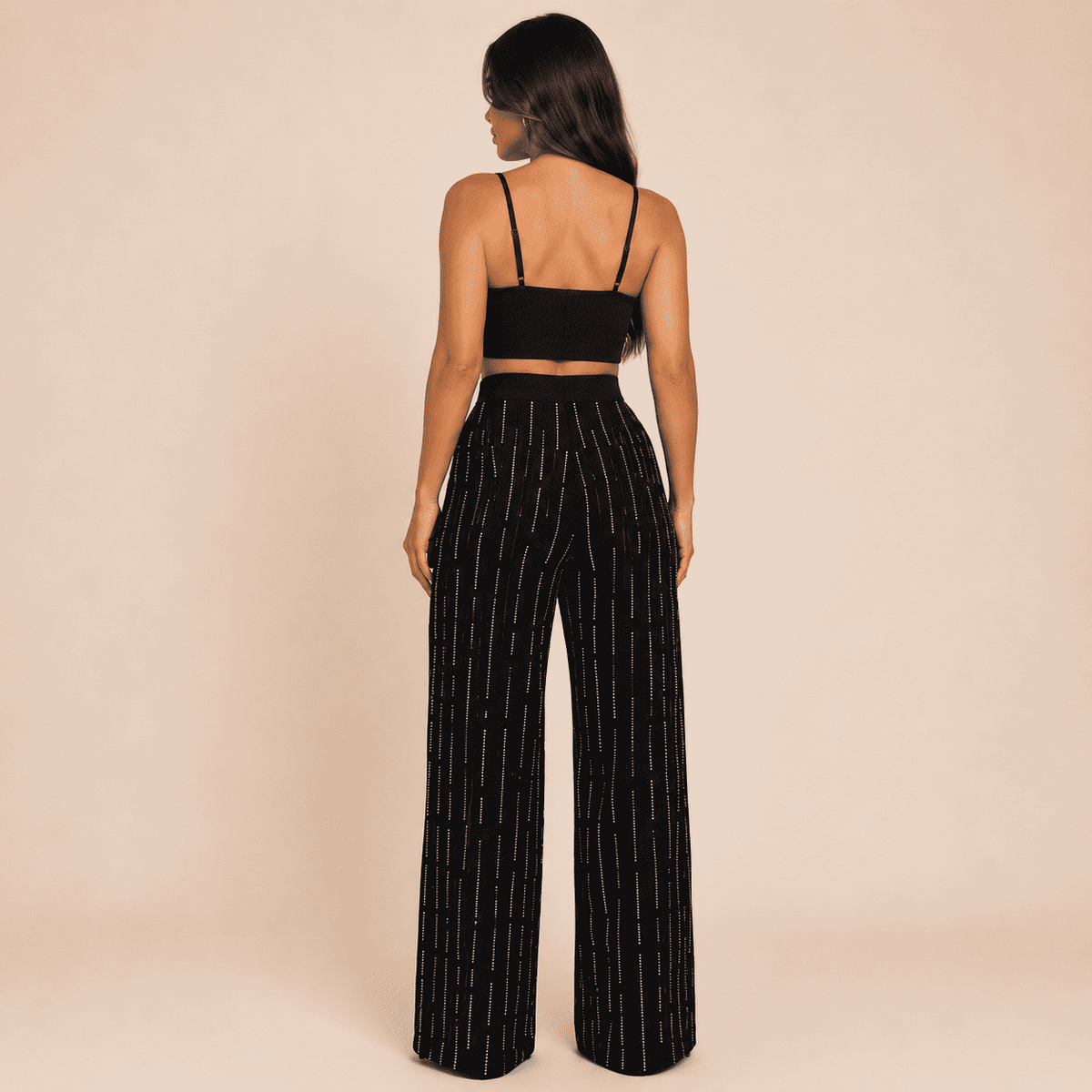 Calça Melina Strass - Preto