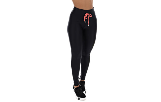 Calça legging preta com laço em Preto – Doce Malícia