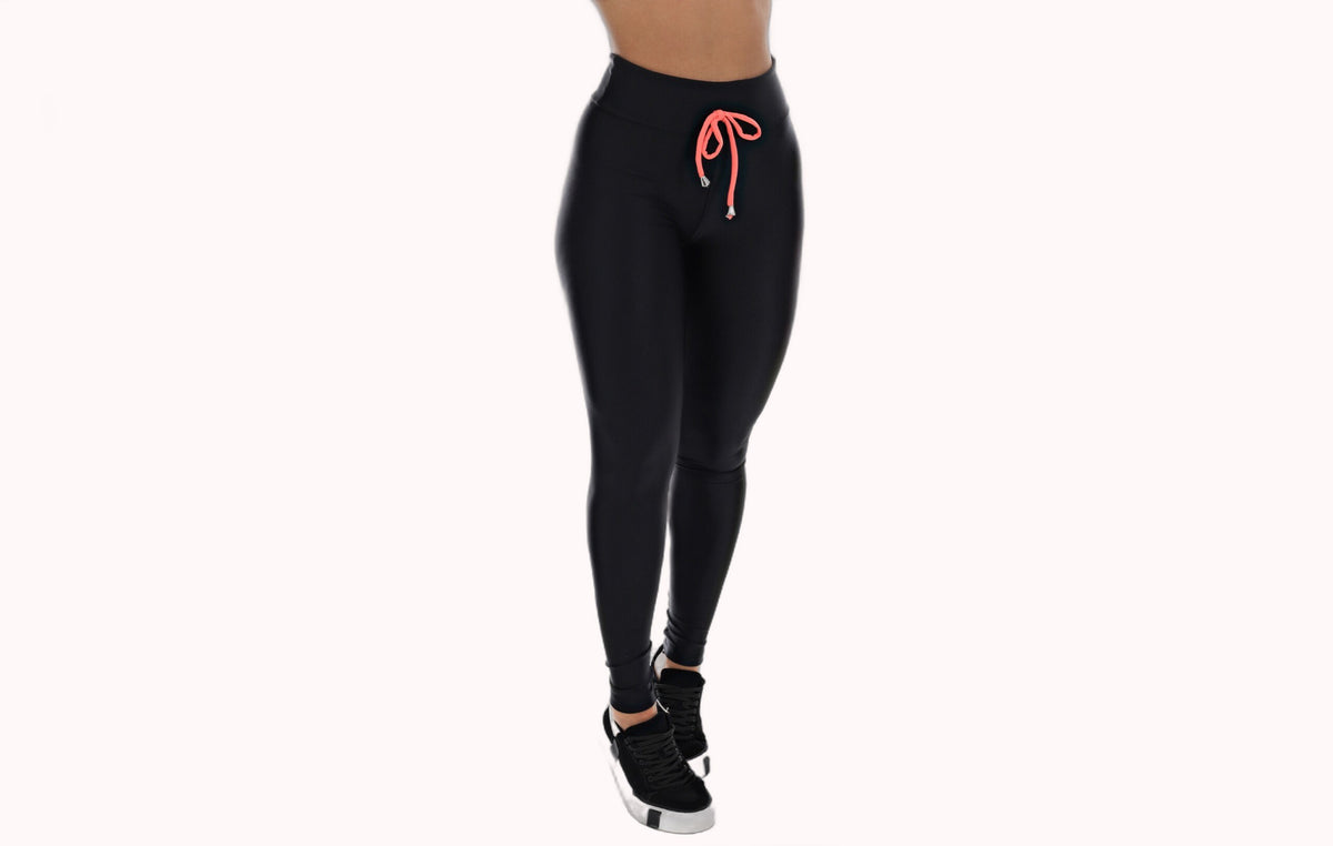 Calça Legging Preta com Laço