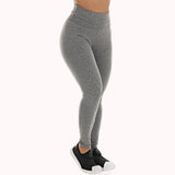 Calça legging mesclada com cós alto – Doce Malícia