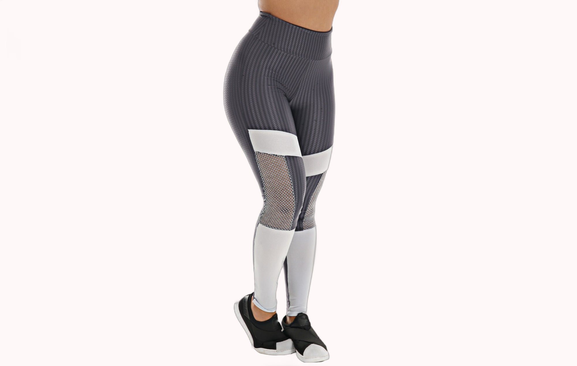 Calça Legging cinza com brilho – Doce Malícia