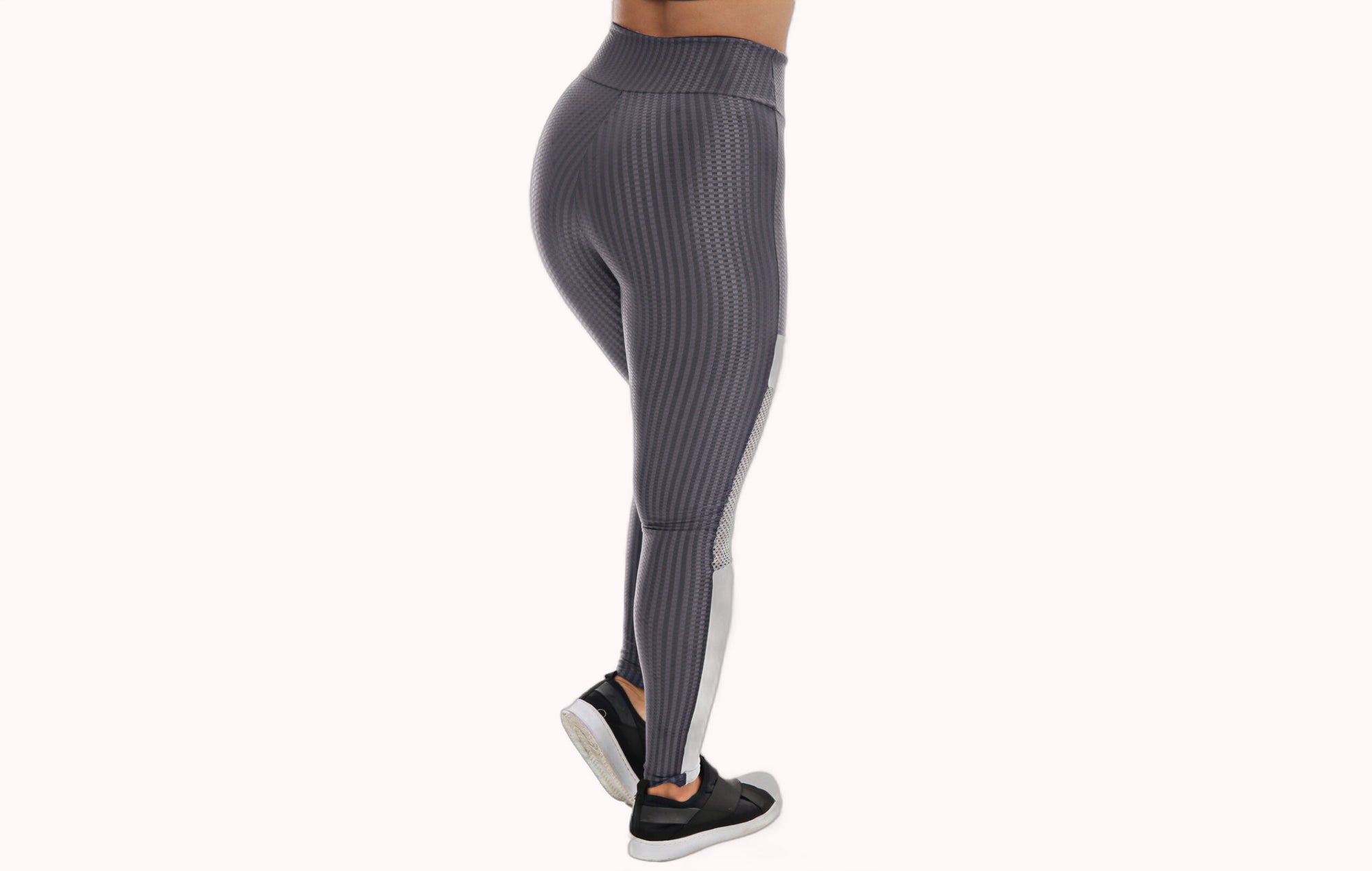 Calça Legging cinza com brilho – Doce Malícia
