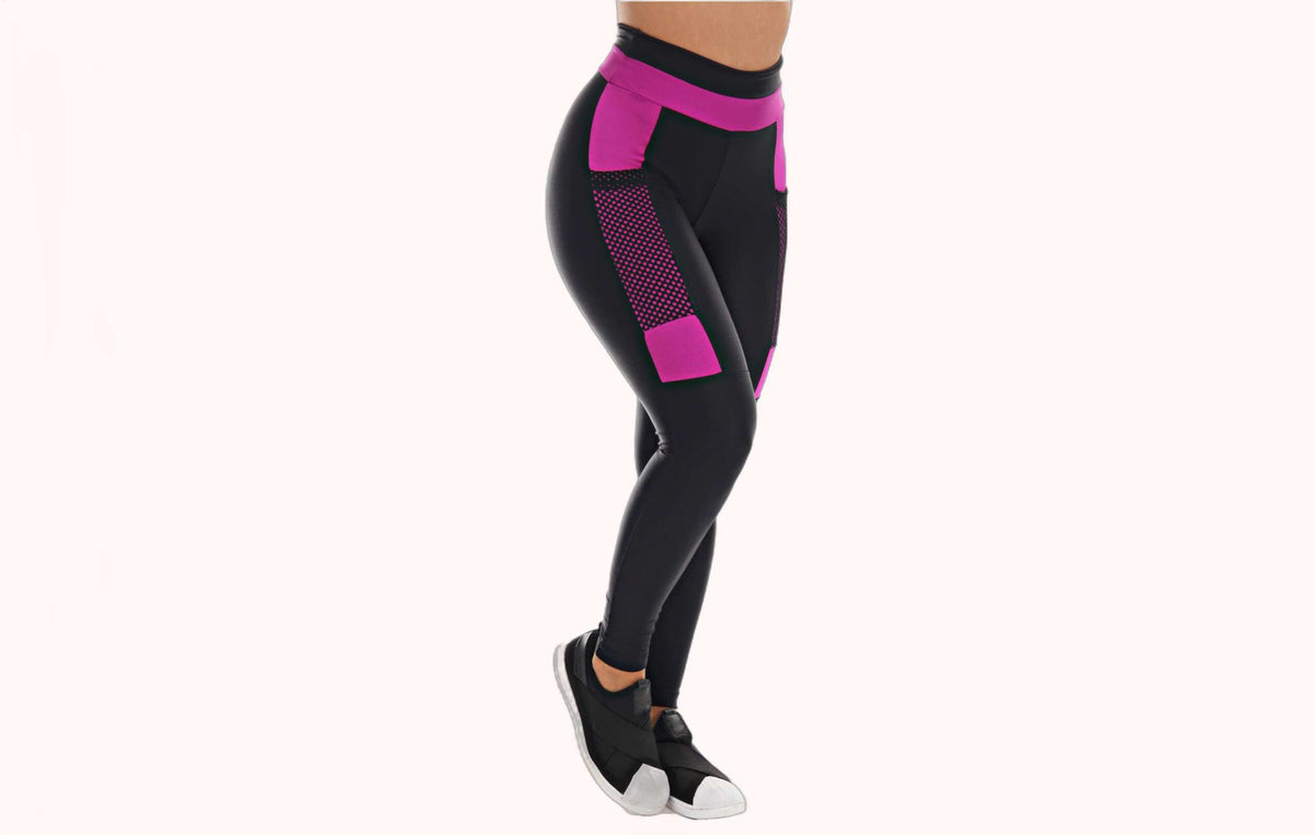 Calça Legging Fitness Feminina com Bolso Lateral Cintura Alta