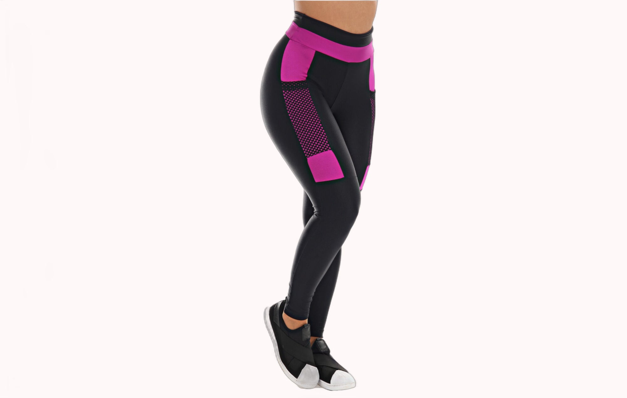Calça legging com bolso roxo – Doce Malícia