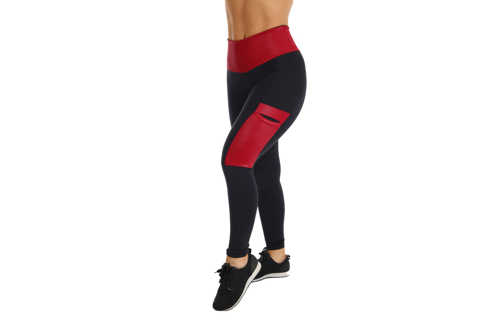 Calça Legging com Cós em em Preto – Doce Malícia