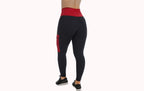 Calça Legging com Cós em Cirrê Vermelho – Doce Malícia
