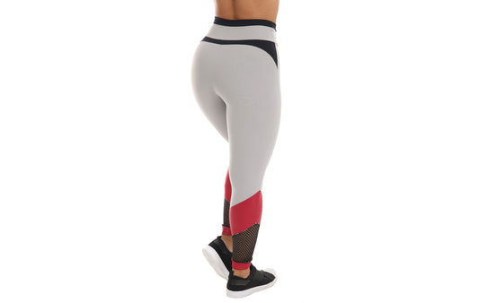 Calça Legging com Cirrê Texturizado em cinza – Doce Malícia