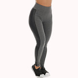 Calça legging mescla com faixa preta – Doce Malícia