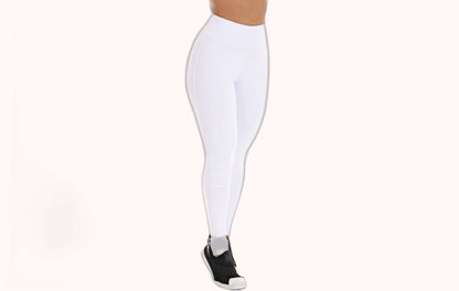 Calça legging pedaleira branca – Doce Malícia