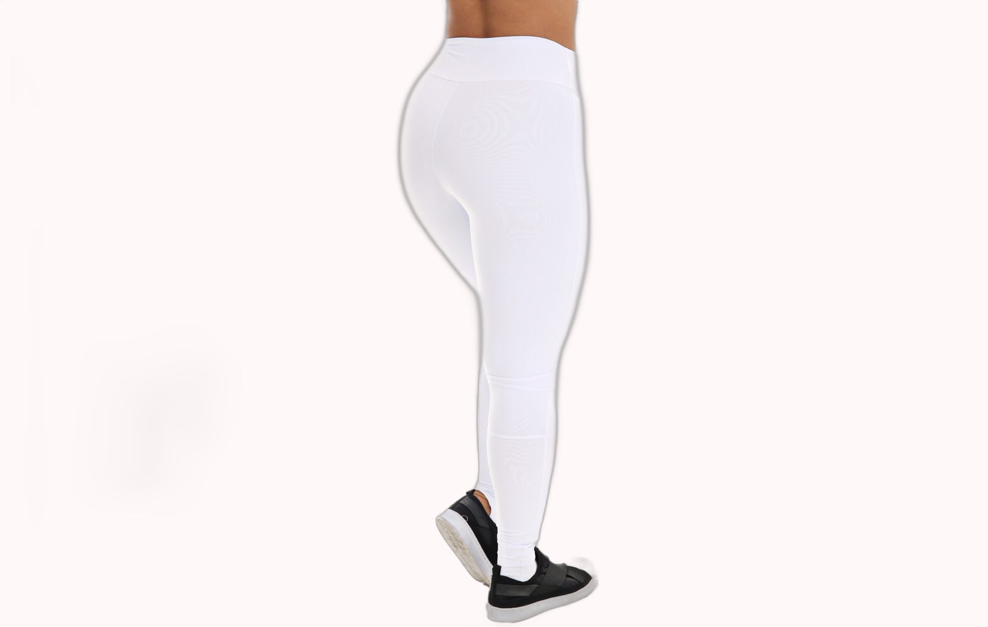 Calça legging pedaleira branca – Doce Malícia