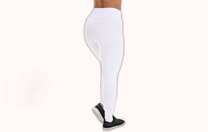 Calça legging pedaleira branca – Doce Malícia