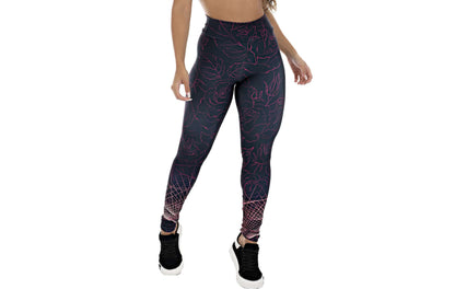 Calça legging preta sublimada em Estampa digital – Doce Malícia