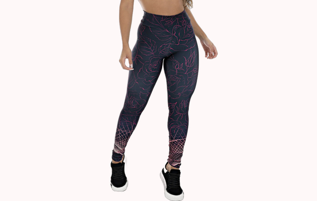 Calça legging preta sublimada – Doce Malícia