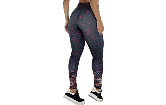 Calça legging preta sublimada em Estampa digital – Doce Malícia