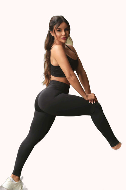 Calça Fitness de Cós Alto em Suplex Duo – Doce Malícia