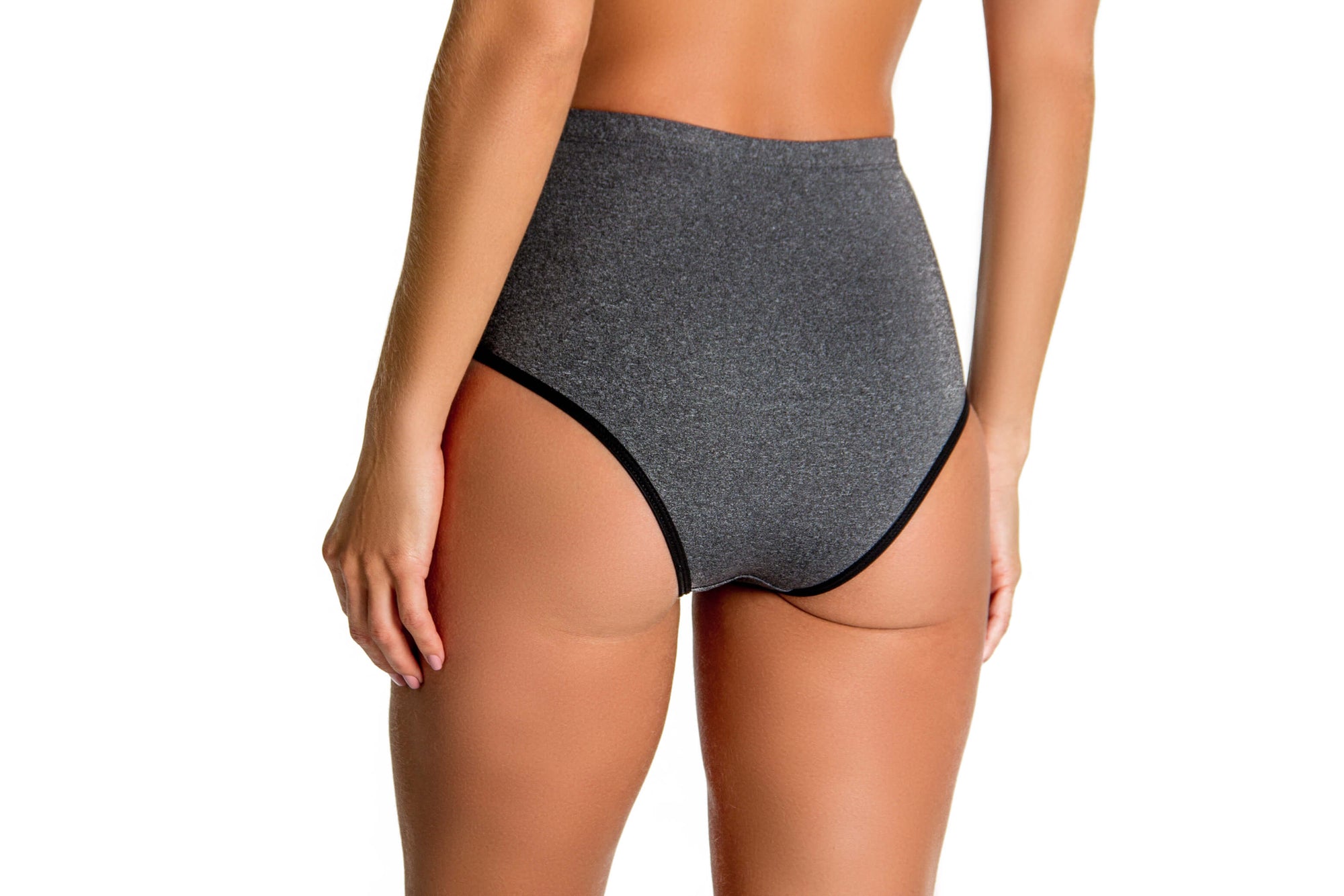 Calcinha cintura alta em supplex em Branco – Doce Malícia