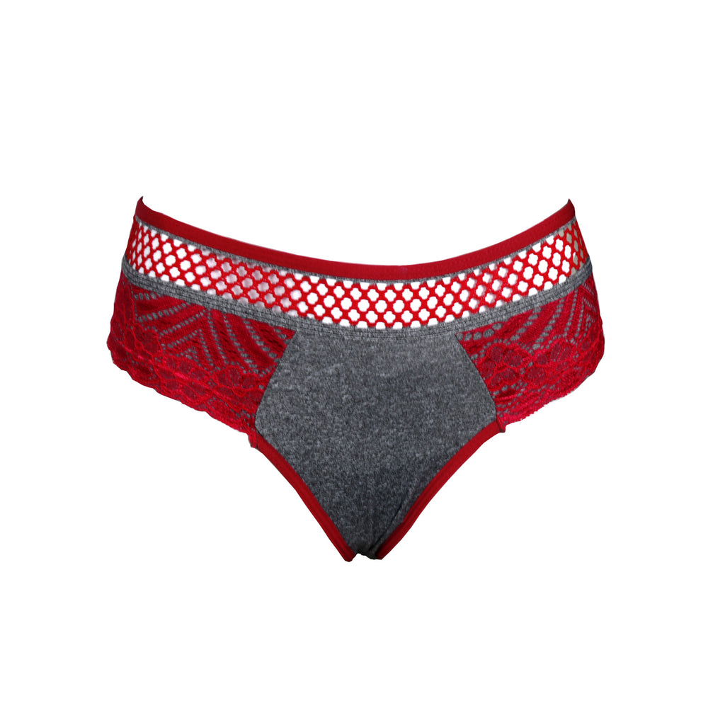 Calcinha com renda e elástico sport em Branco – Doce Malícia