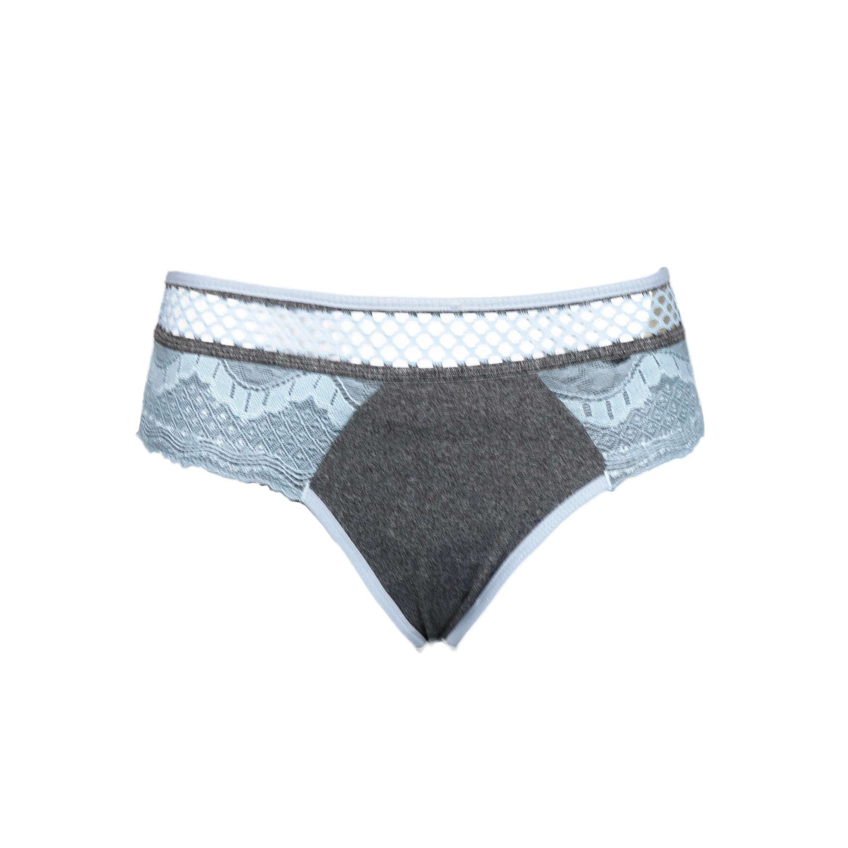 Calcinha com renda e elástico sport em Branco – Doce Malícia