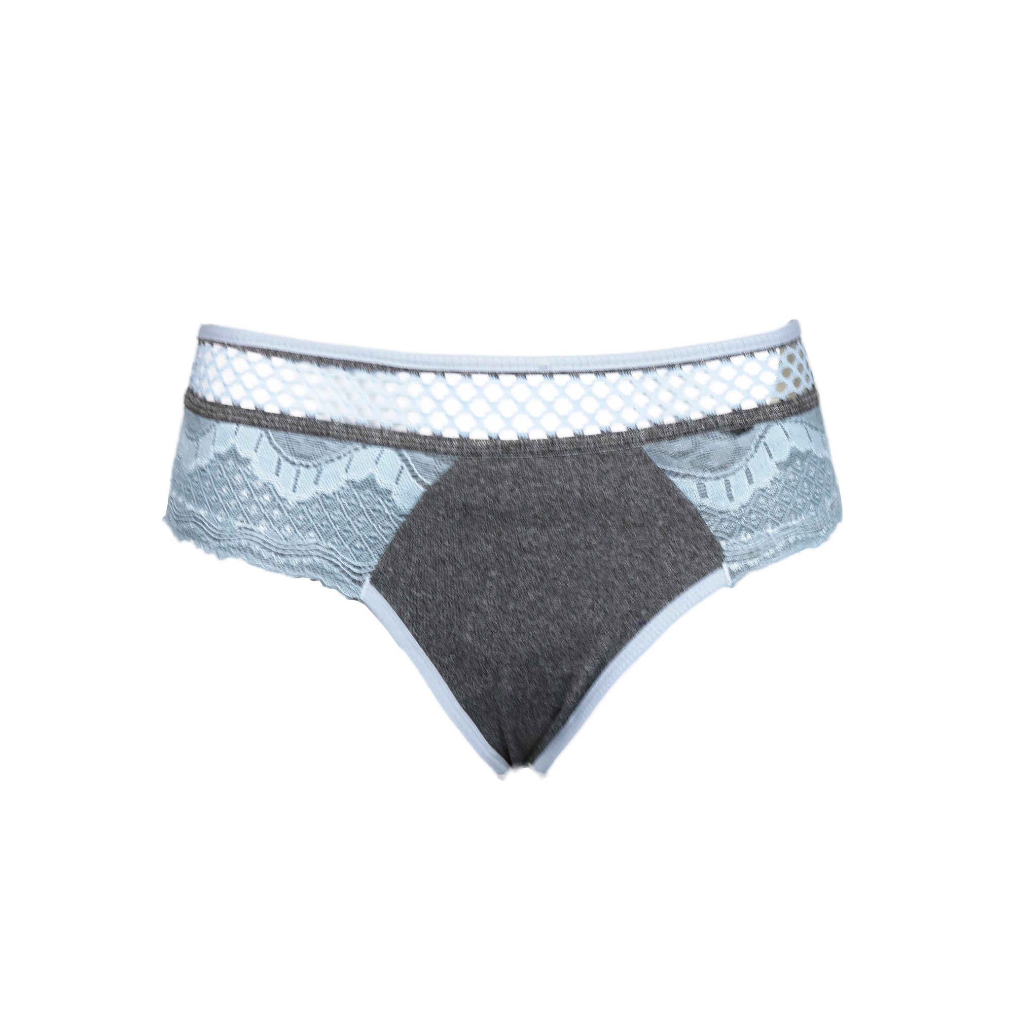 Calcinha com renda e elástico sport em Branco – Doce Malícia