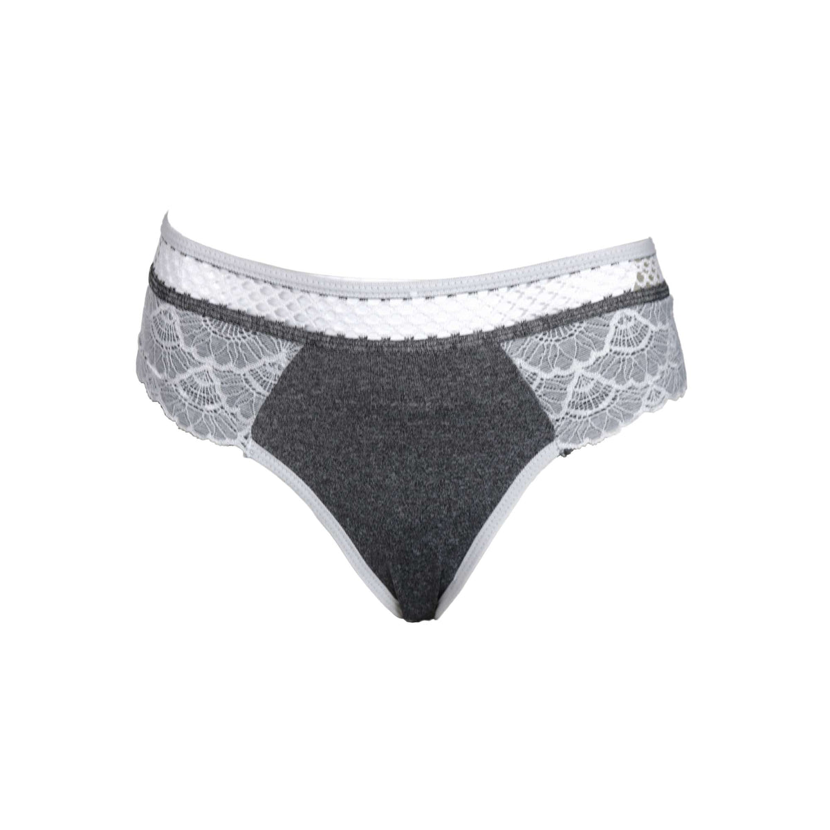Calcinha com renda e elástico sport em Branco – Doce Malícia