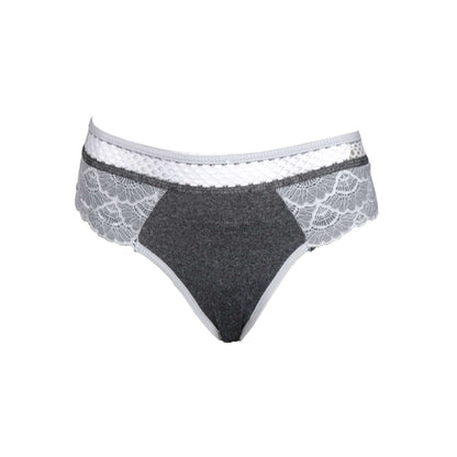 Calcinha com renda e elástico sport em Branco – Doce Malícia
