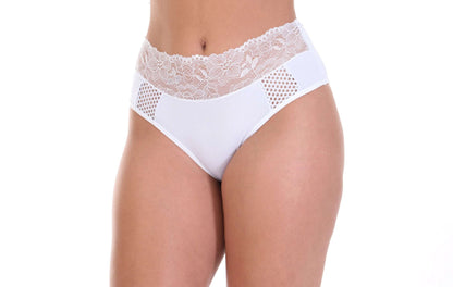 Calcinha conforto charmosa em Branco – Doce Malícia