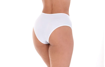 Calcinha com decote V em Branco – Doce Malícia