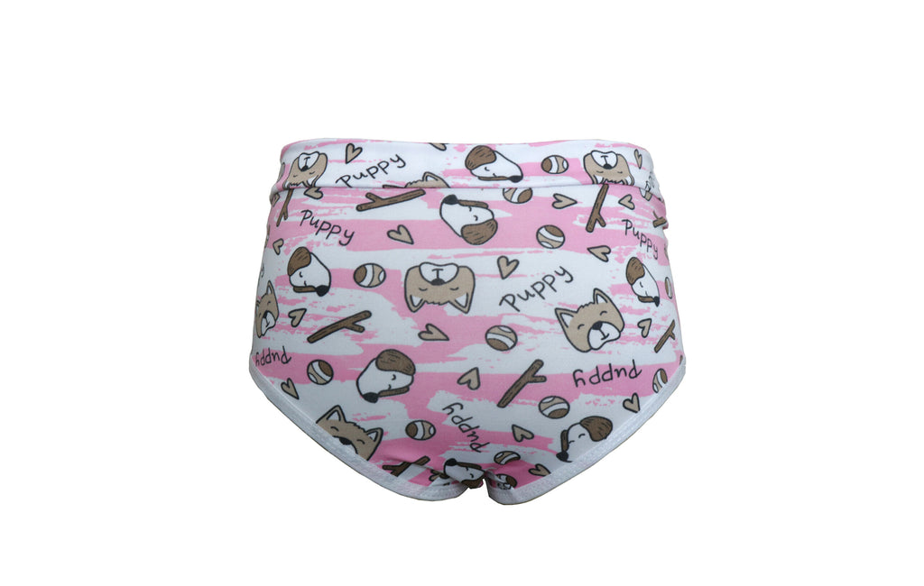 Calcinha Infantil Estampada em Branco – Doce Malícia