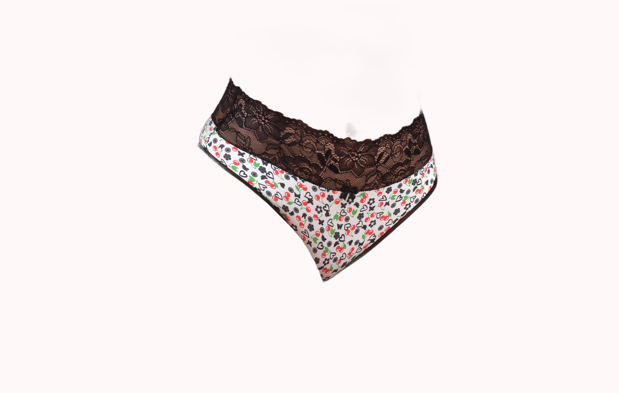 Calcinha estampada com renda – Doce Malícia