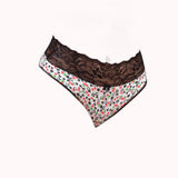 Calcinha estampada com renda – Doce Malícia