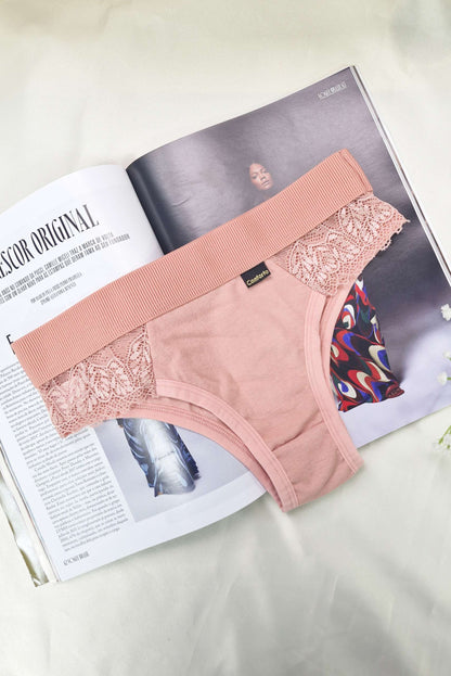 Calcinha de Algodão com Renda em Branco – Doce Malícia