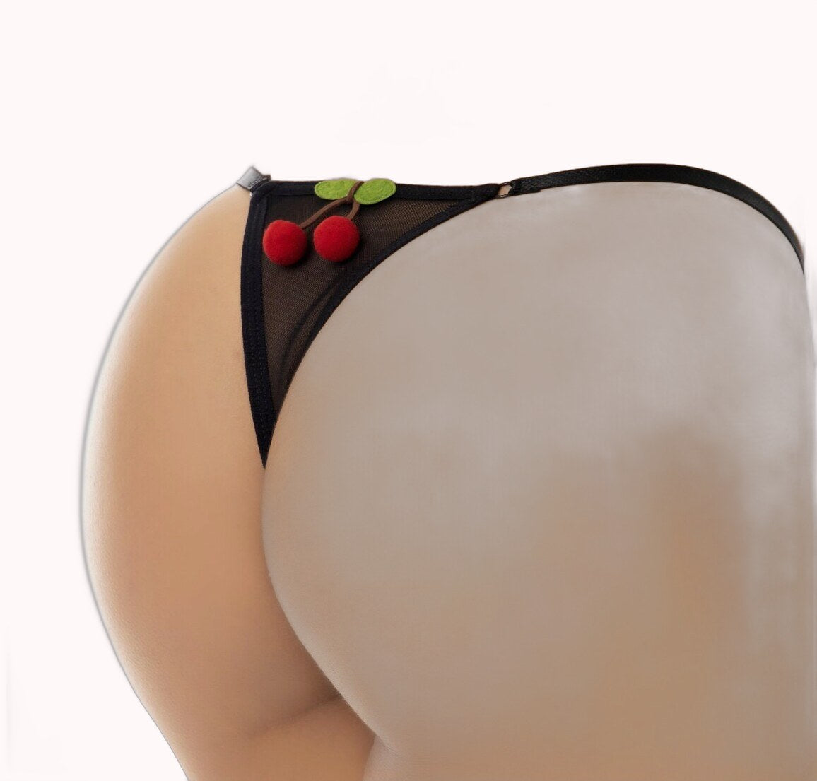 Calcinha Fio Dental de Tule com Perneira – Doce Malícia
