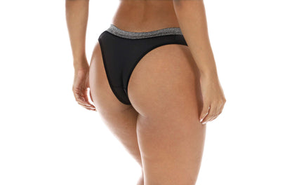 Calcinha com elástico brilhoso em Branco – Doce Malícia