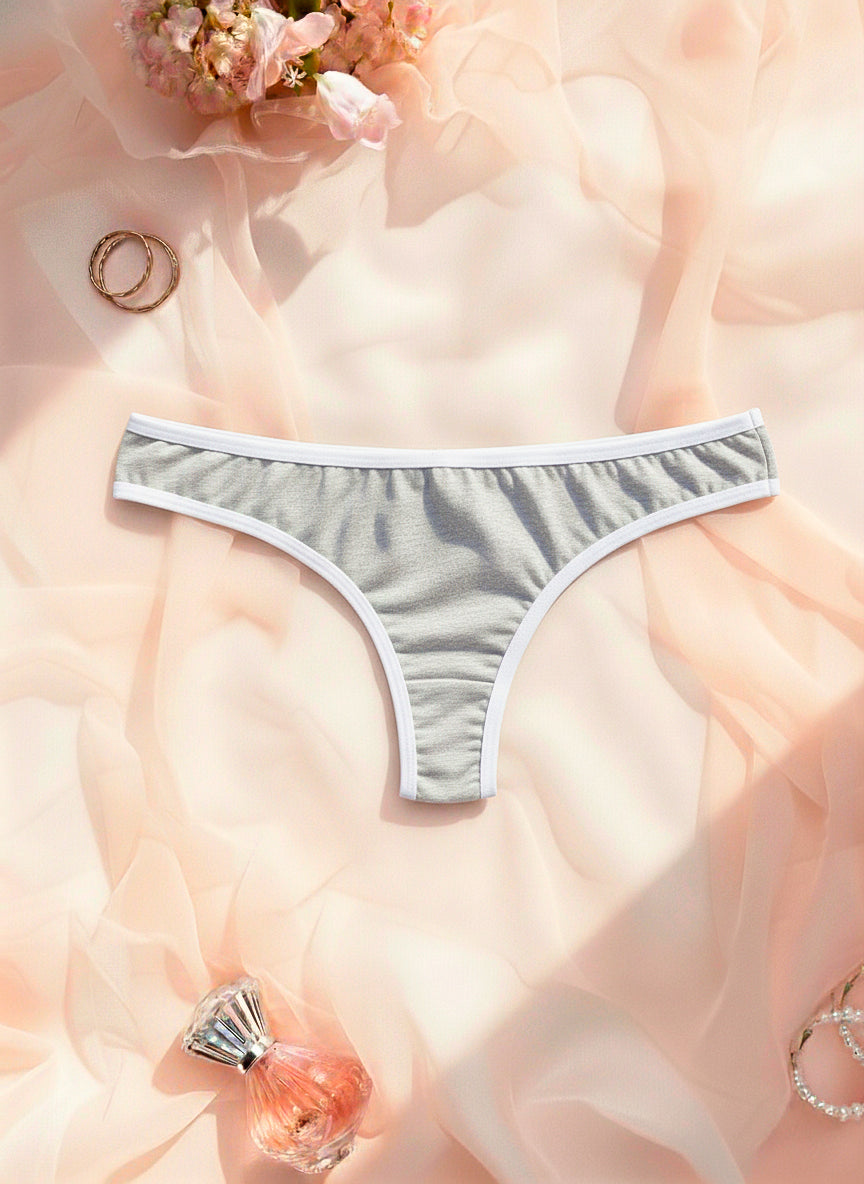 Calcinha conforto de algodão em Branco – Doce Malícia