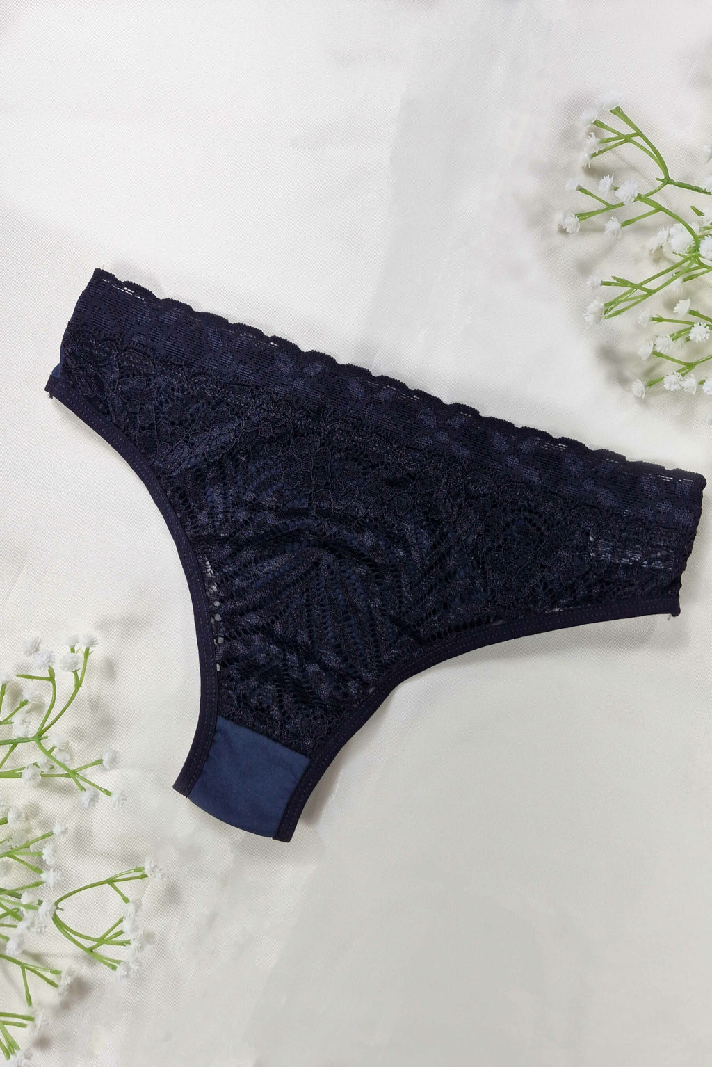 Calcinha Conforto de Microfibra e Renda em Branco – Doce Malícia