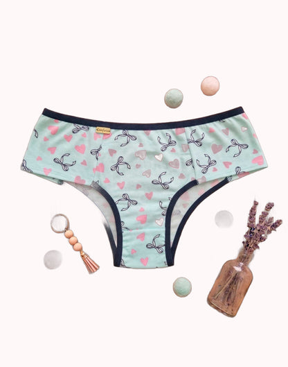 Calcinha Conforto em Suede Estampado