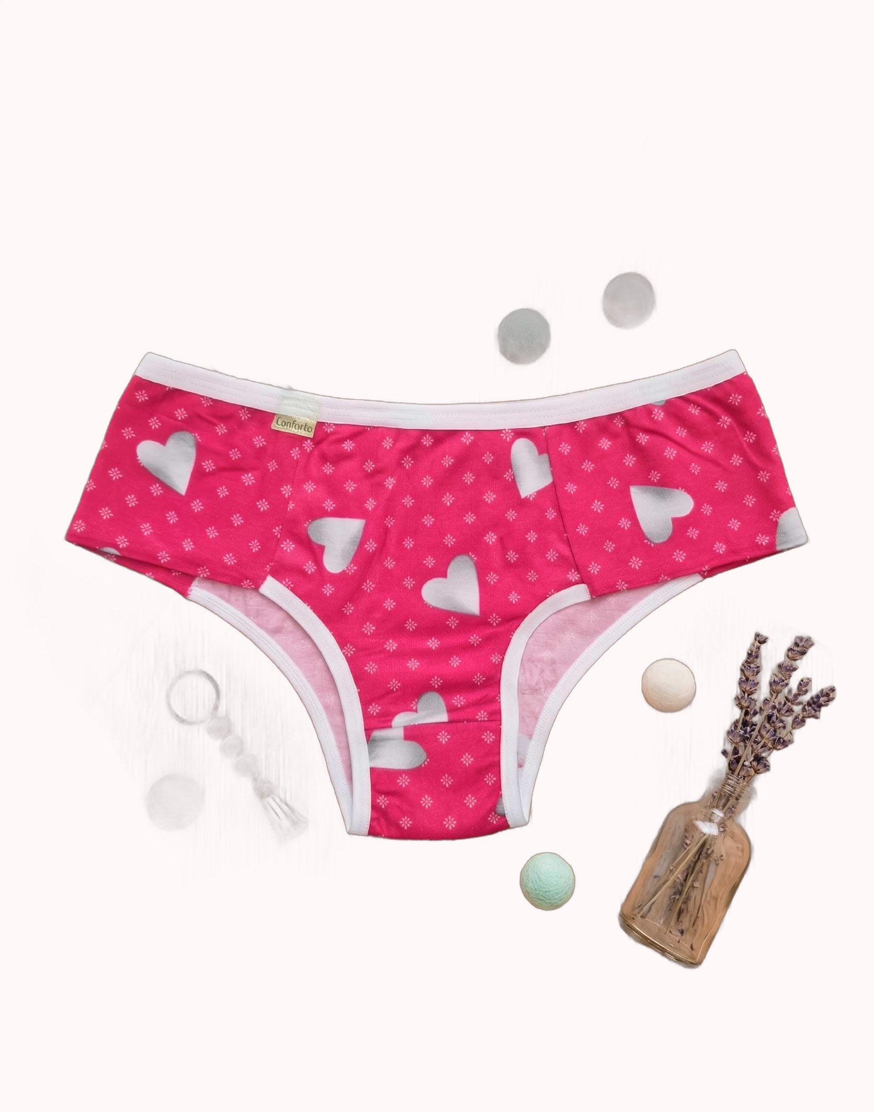 Calcinha Conforto em Suede Estampado – Doce Malícia