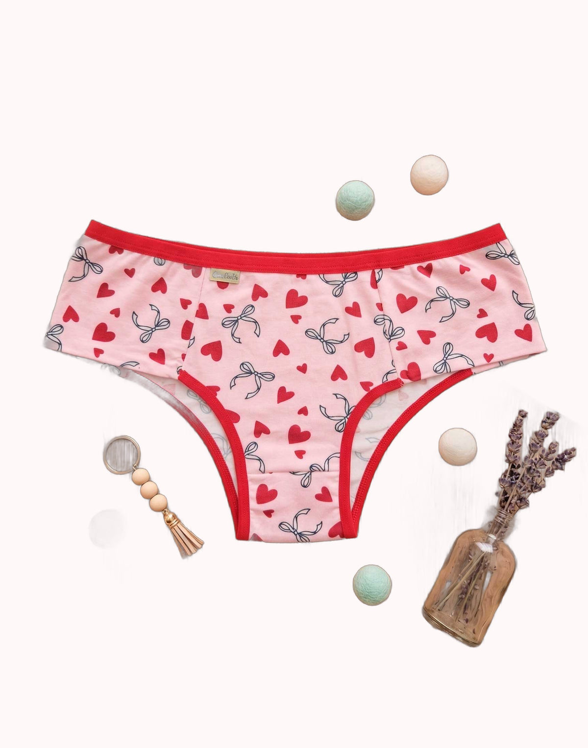 Calcinha Conforto em Suede Estampado