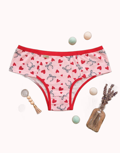 Calcinha Conforto em Suede Estampado