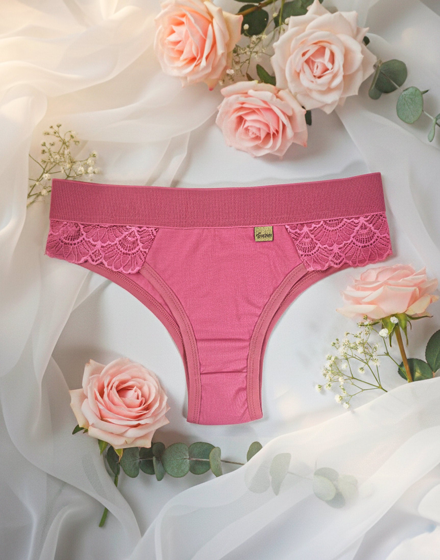 Calcinha de Algodão com Renda em Branco – Doce Malícia
